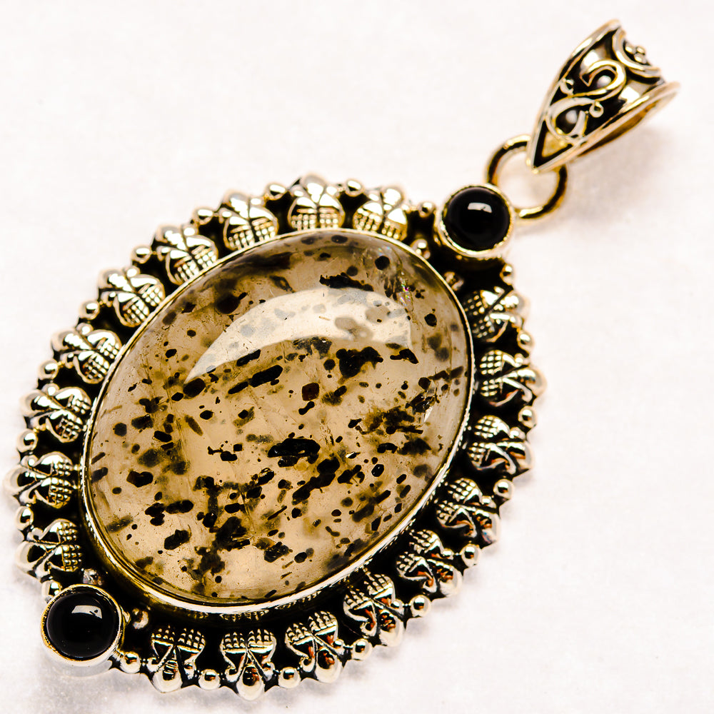 Indonesian Plume Agate Pendants handcrafted by Anasilvercos - PD22912 - Photo 2