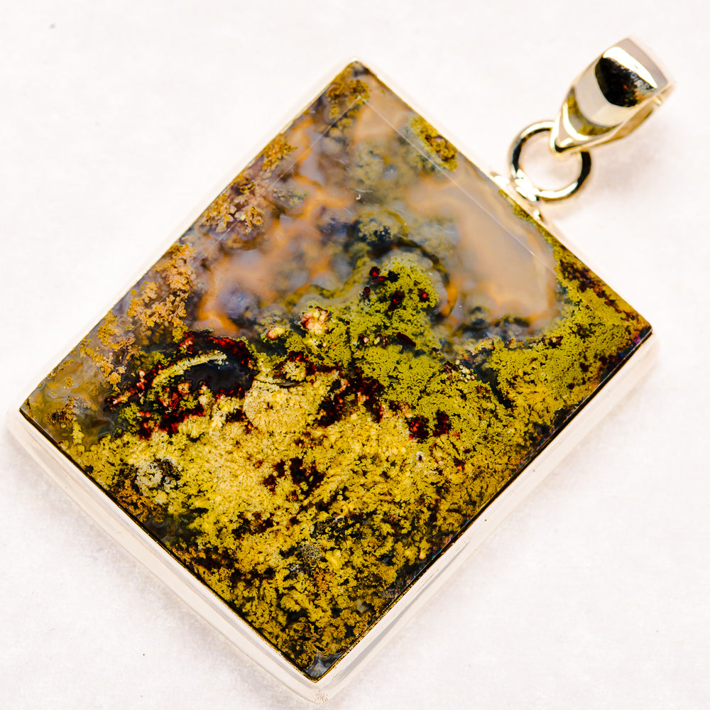 Indonesian Plume Agate Pendants handcrafted by Anasilvercos - PD22913 - Photo 2
