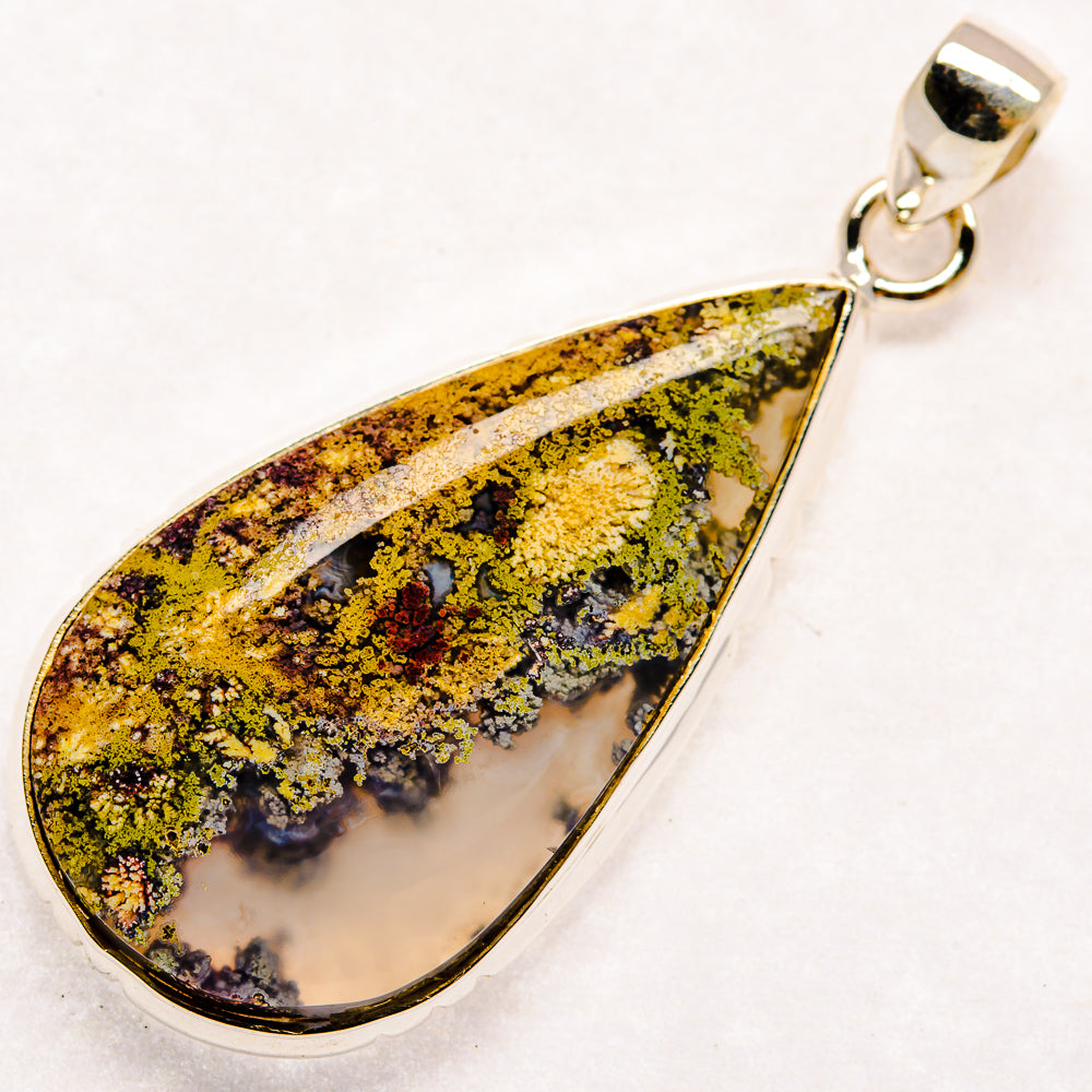 Indonesian Plume Agate Pendants handcrafted by Anasilvercos - PD22916 - Photo 2