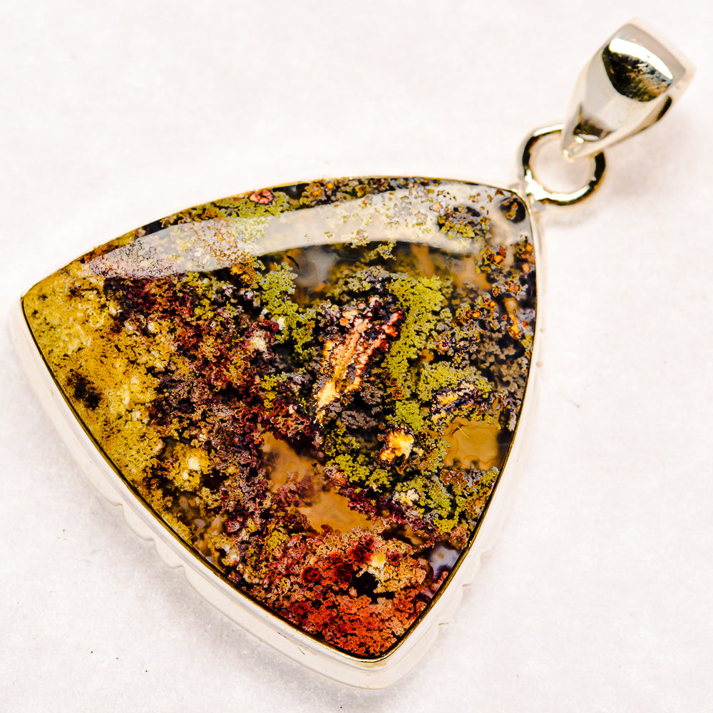 Indonesian Plume Agate Pendants handcrafted by Anasilvercos - PD22923 - Photo 2