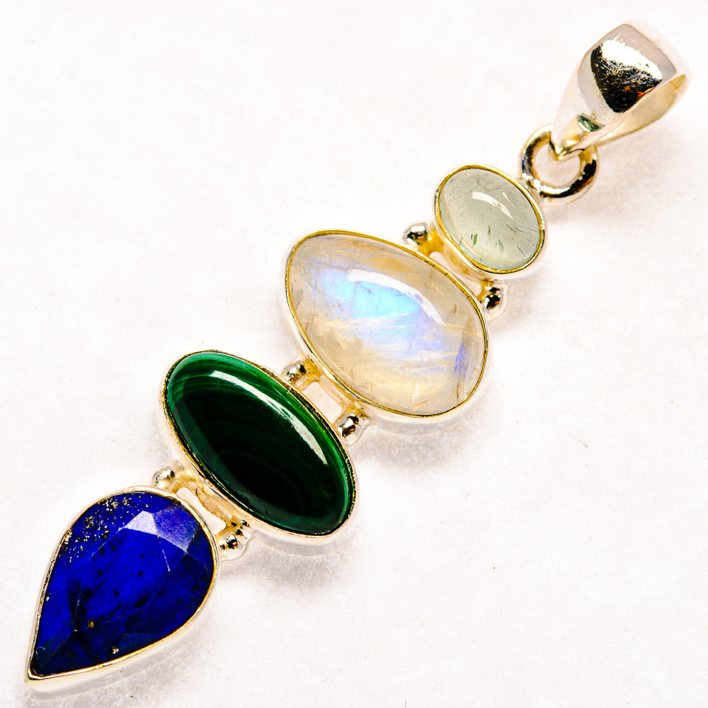 Rainbow Moonstone Pendants handcrafted by Anasilvercos - PD22931 - Photo 2