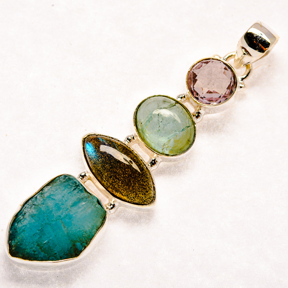 Aquamarine Pendants handcrafted by Anasilvercos - PD22932 - Photo 2