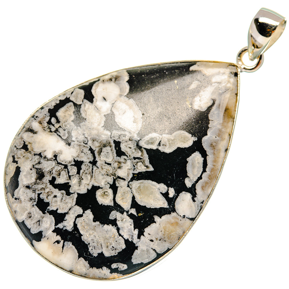 Chrysanthemum Stone Pendants handcrafted by Anasilvercos - PD22955 - Photo 2