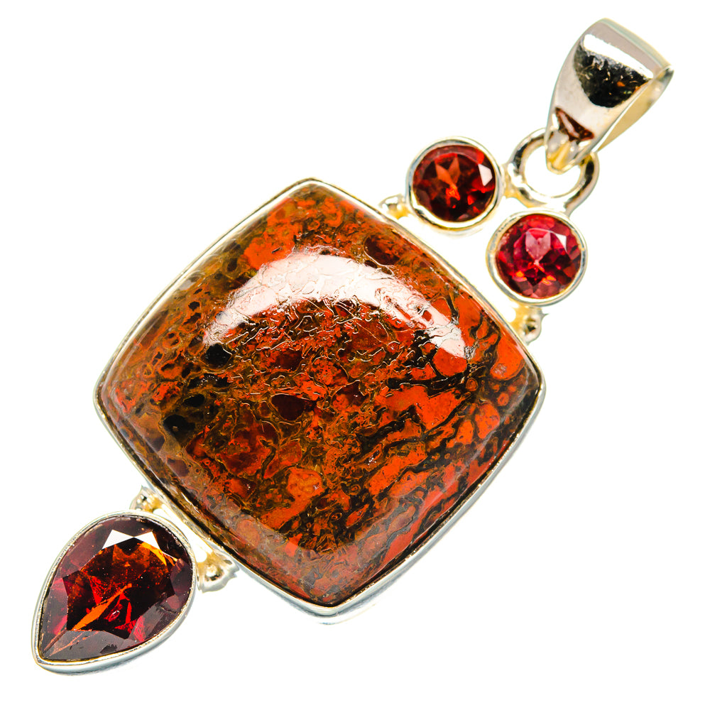 Moroccan Agate Pendants handcrafted by Anasilvercos - PD22976 - Photo 2