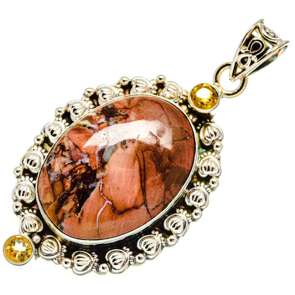 Butterfly Jasper Pendants handcrafted by Anasilvercos - PD22984 - Photo 2