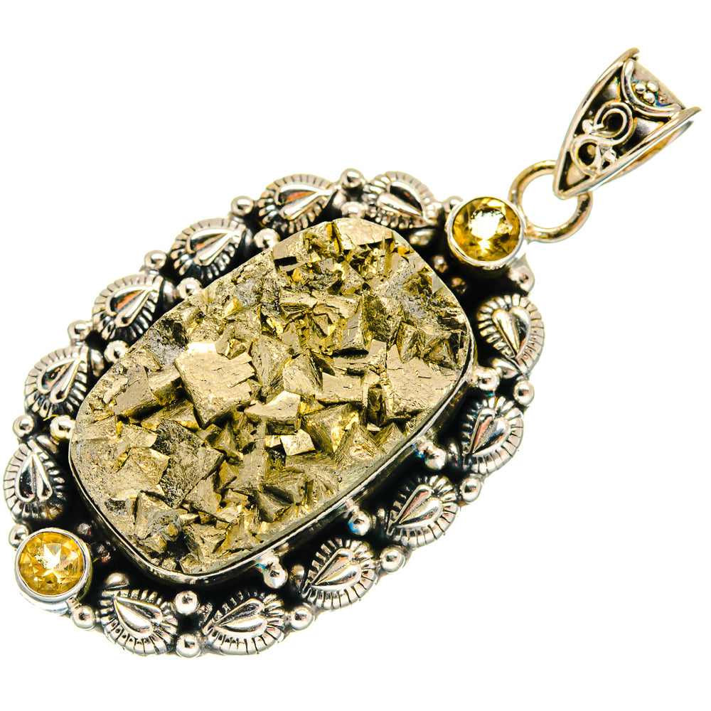 Pyrite Pendants handcrafted by Anasilvercos - PD22985 - Photo 2