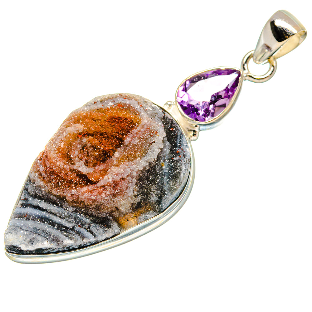 Desert Druzy Pendants handcrafted by Anasilvercos - PD23001 - Photo 2