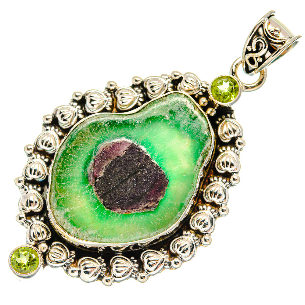 Ruby Fuchsite Pendants handcrafted by Anasilvercos - PD23002 - Photo 2