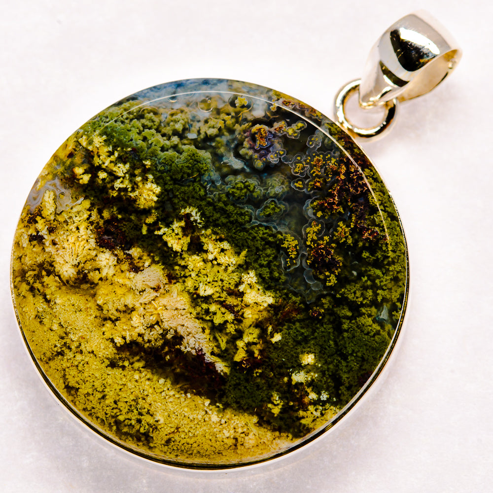 Indonesian Plume Agate Pendants handcrafted by Anasilvercos - PD23021 - Photo 2