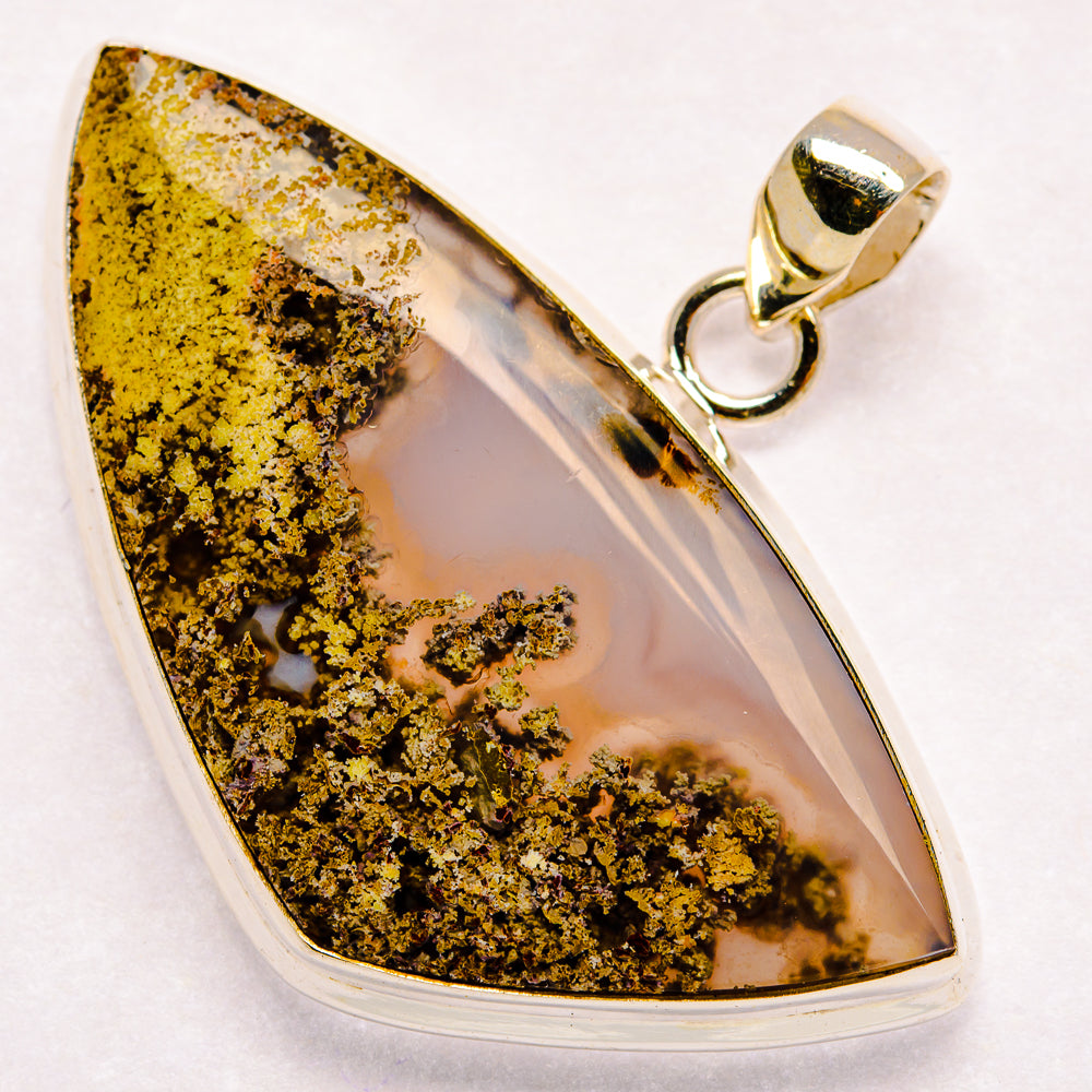 Indonesian Plume Agate Pendants handcrafted by Anasilvercos - PD23024 - Photo 2