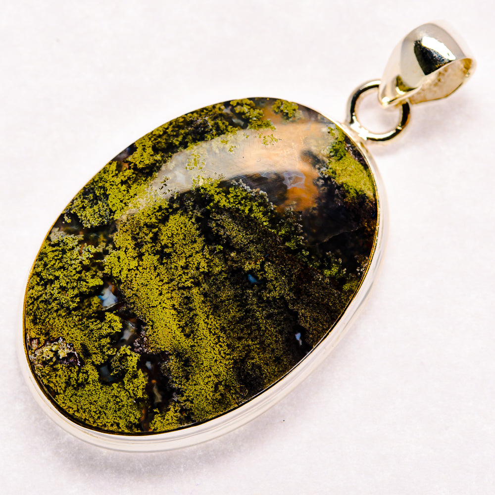 Indonesian Plume Agate Pendants handcrafted by Anasilvercos - PD23028 - Photo 2