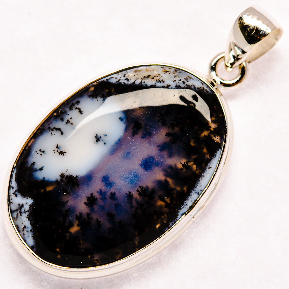 Dendritic Opal Pendants handcrafted by Anasilvercos - PD23035 - Photo 2