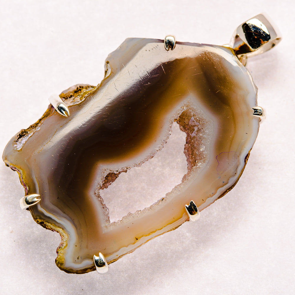 Geode Slice Pendants handcrafted by Anasilvercos - PD23053 - Photo 2