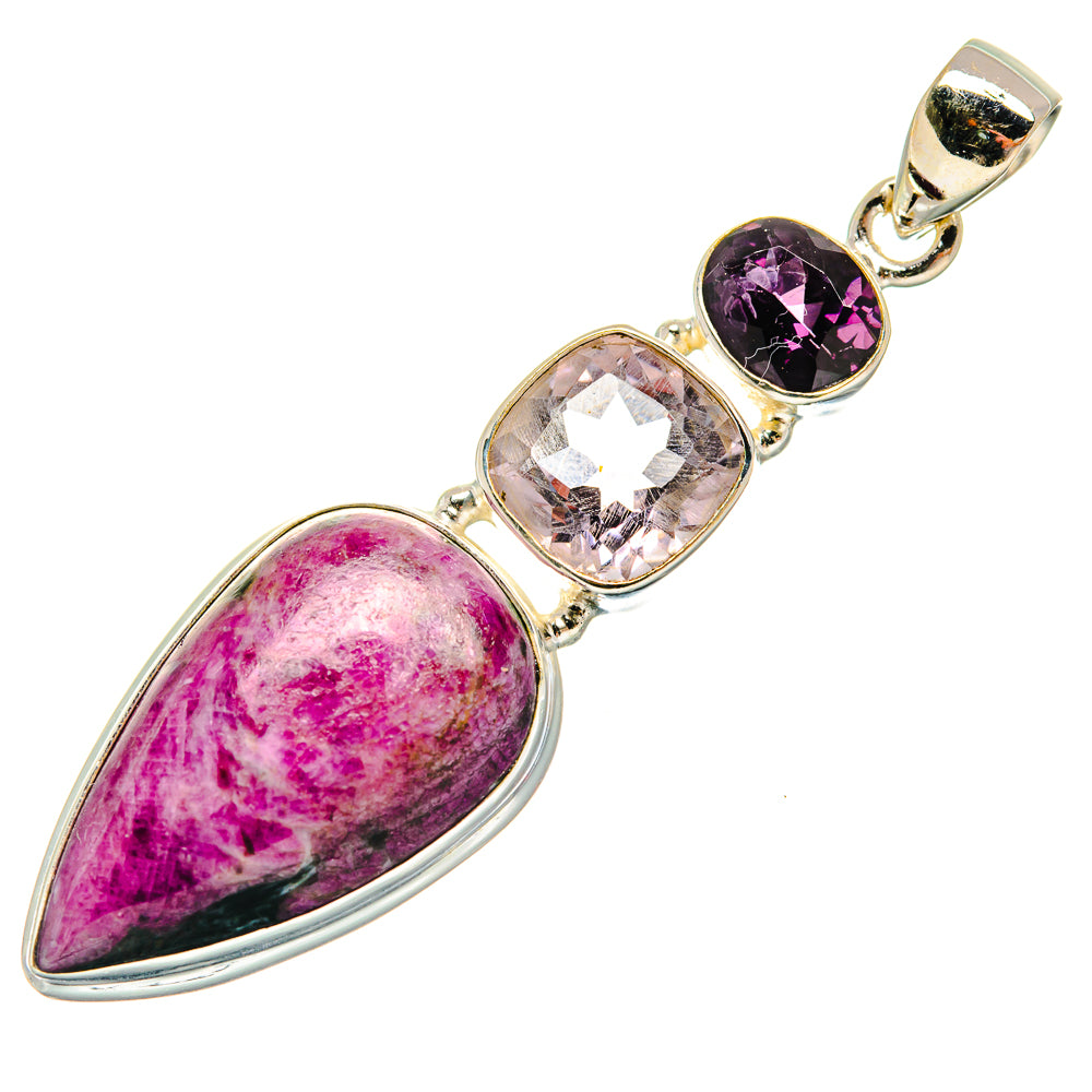 Ruby Fuchsite Pendants handcrafted by Anasilvercos - PD23058 - Photo 2