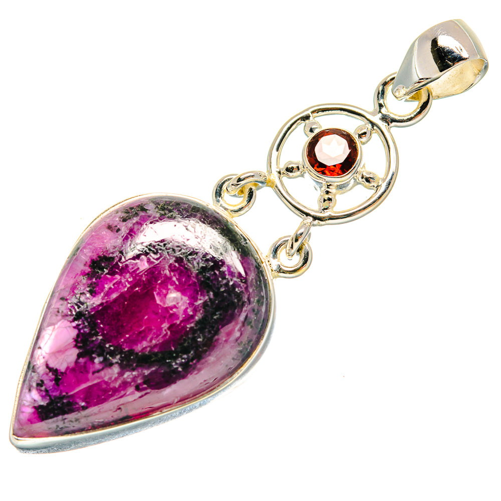 Ruby Fuchsite Pendants handcrafted by Anasilvercos - PD23059 - Photo 2