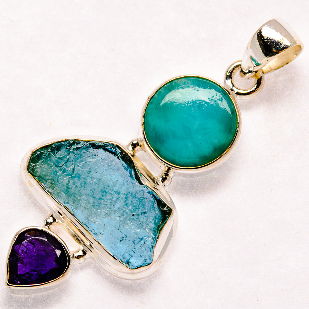 Aquamarine Pendants handcrafted by Anasilvercos - PD23087 - Photo 2