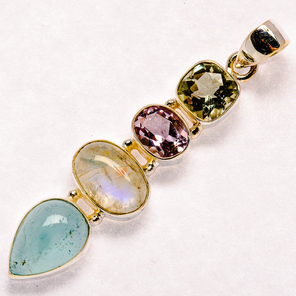 Aquamarine Pendants handcrafted by Anasilvercos - PD23088 - Photo 2