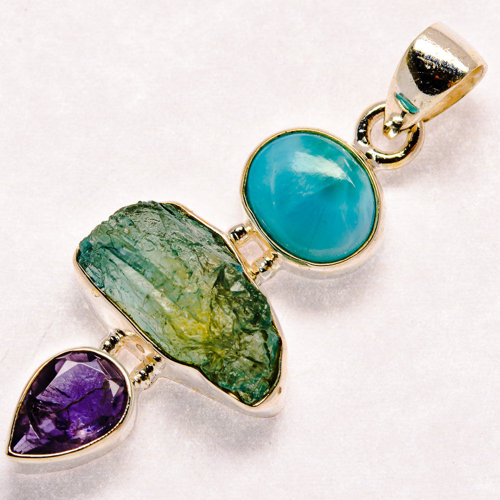 Aquamarine Pendants handcrafted by Anasilvercos - PD23092 - Photo 2