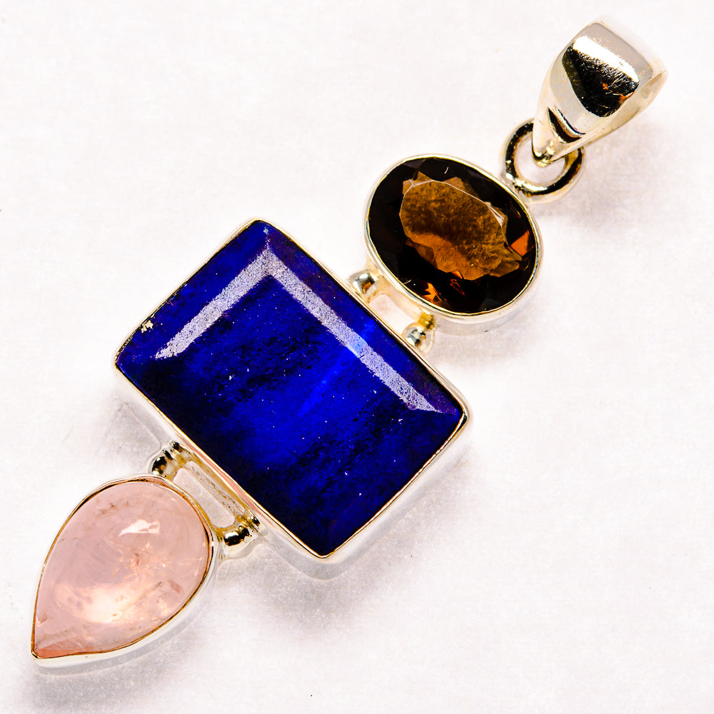 Lapis Lazuli Pendants handcrafted by Anasilvercos - PD23096 - Photo 2