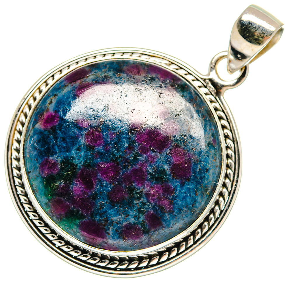 Ruby Fuchsite Pendants handcrafted by Anasilvercos - PD23103 - Photo 2