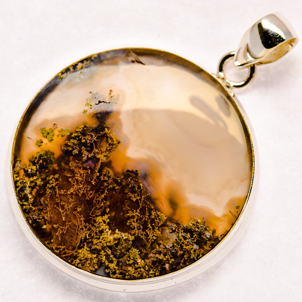 Indonesian Plume Agate Pendants handcrafted by Anasilvercos - PD23118 - Photo 2