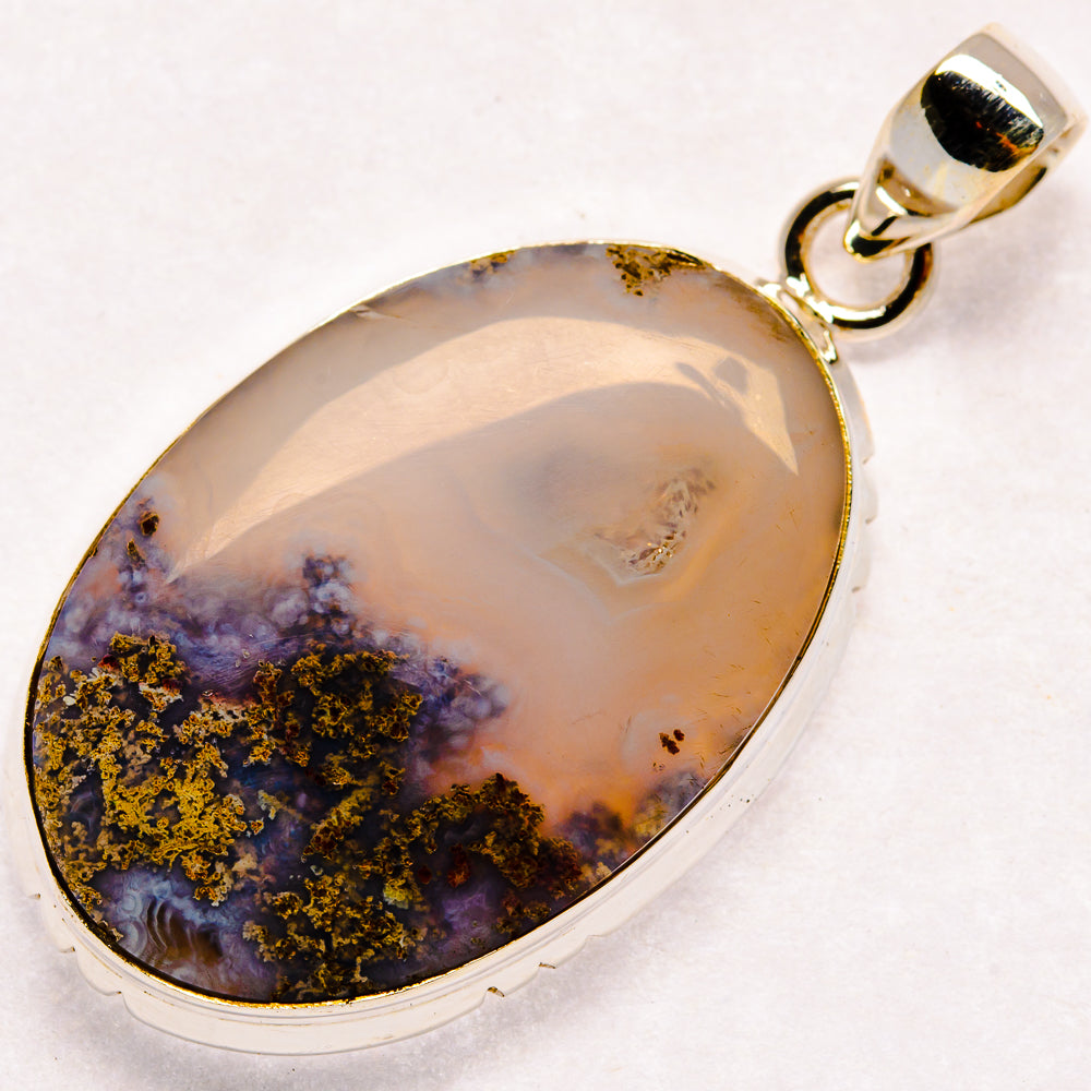 Indonesian Plume Agate Pendants handcrafted by Anasilvercos - PD23134 - Photo 2