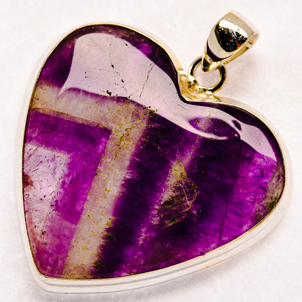 Chevron Amethyst Pendants handcrafted by Anasilvercos - PD23135 - Photo 2