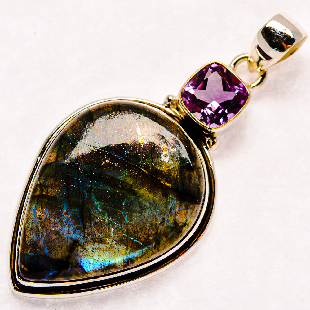 Labradorite Pendants handcrafted by Anasilvercos - PD23143 - Photo 2