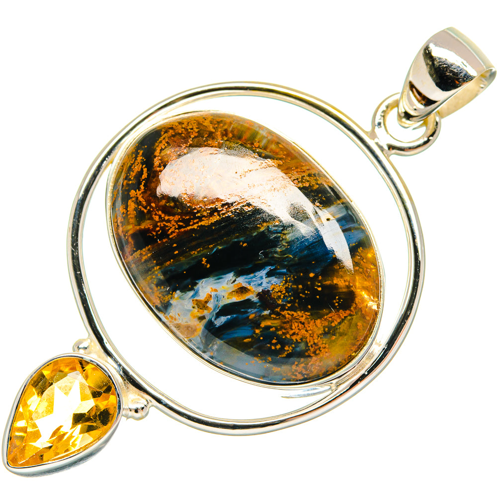 Golden Pietersite Pendants handcrafted by Anasilvercos - PD23189 - Photo 2