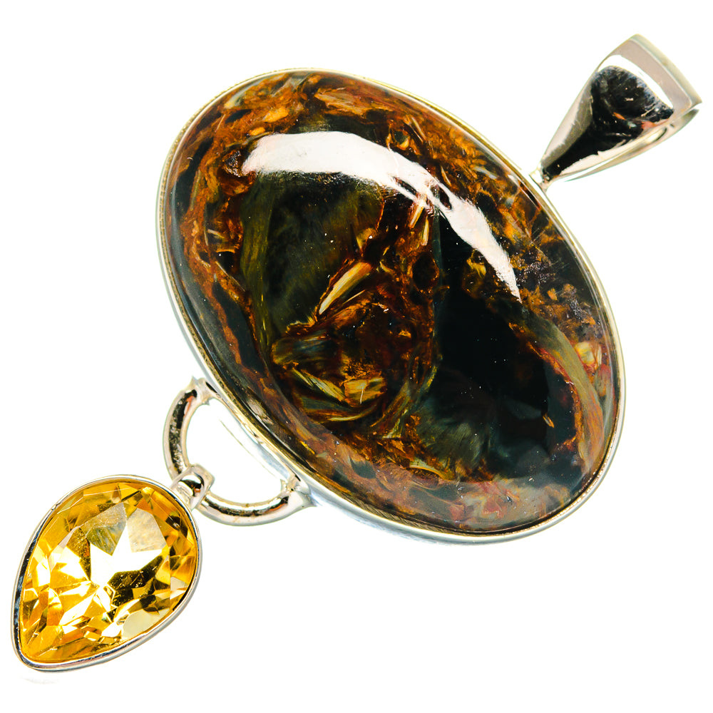Golden Pietersite Pendants handcrafted by Anasilvercos - PD23190 - Photo 2