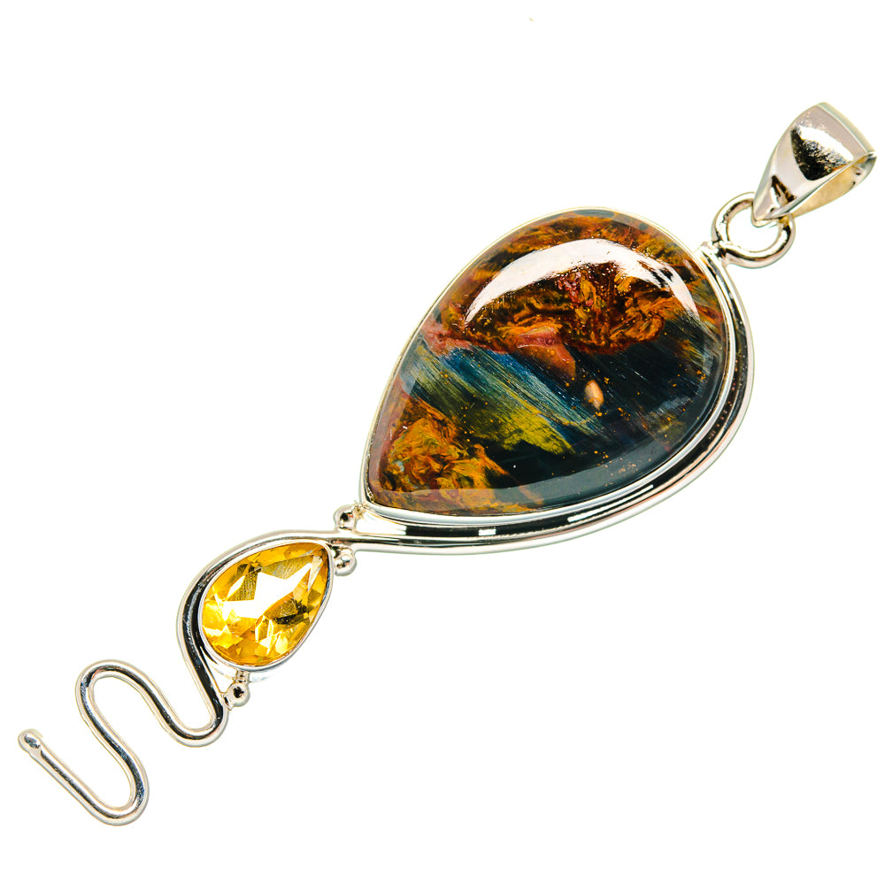 Golden Pietersite Pendants handcrafted by Anasilvercos - PD23191 - Photo 2