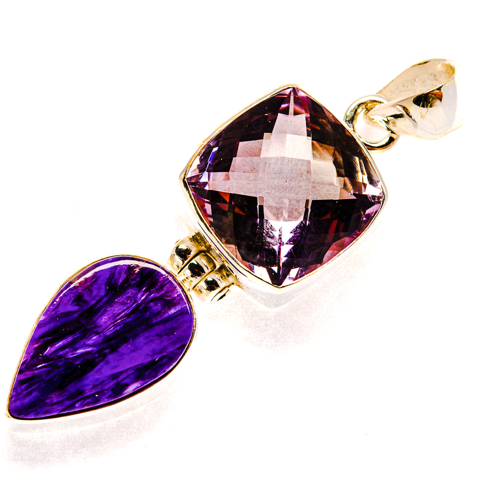 Amethyst Pendants handcrafted by Anasilvercos - PD23203 - Photo 2