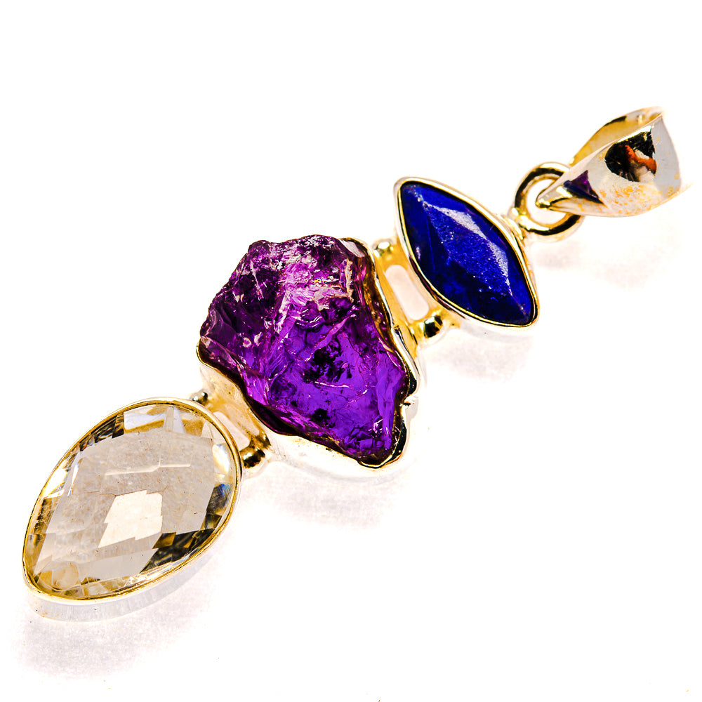 Amethyst Pendants handcrafted by Anasilvercos - PD23205 - Photo 2
