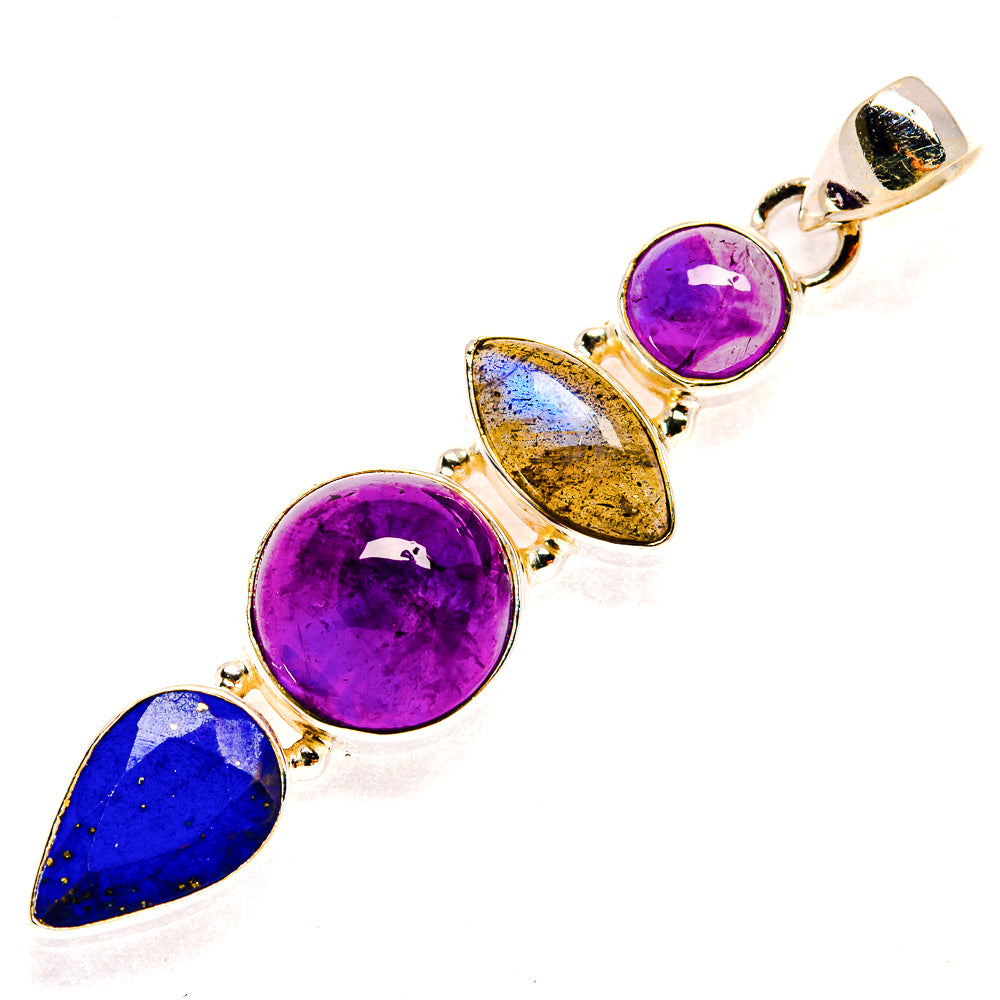 Amethyst Pendants handcrafted by Anasilvercos - PD23206 - Photo 2