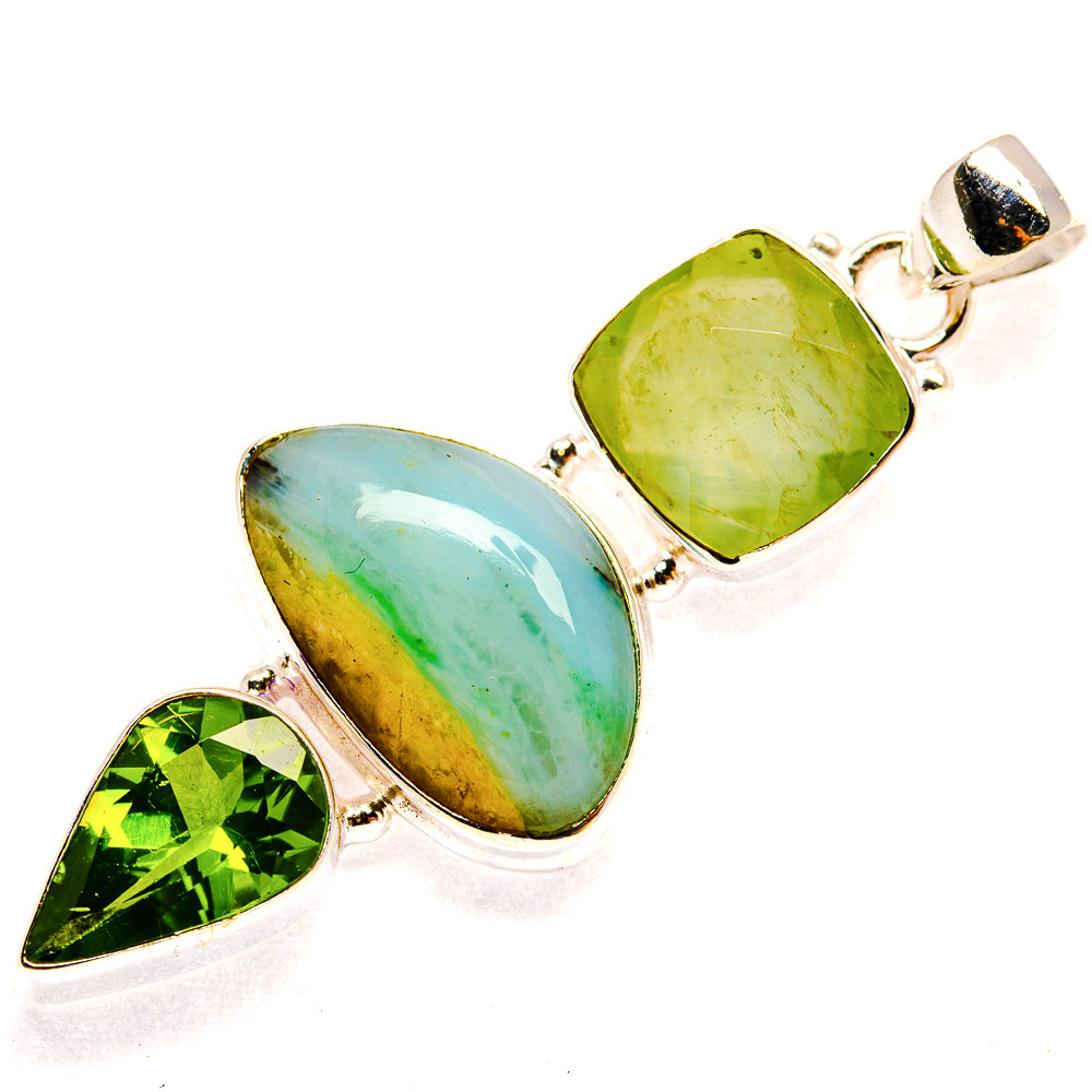 Peruvian Opal Pendants handcrafted by Anasilvercos - PD23208 - Photo 2