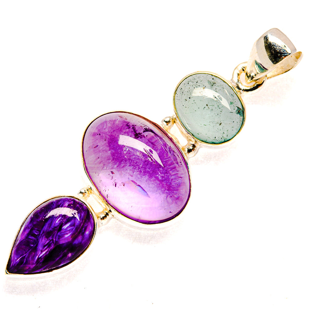 Amethyst Pendants handcrafted by Anasilvercos - PD23212 - Photo 2