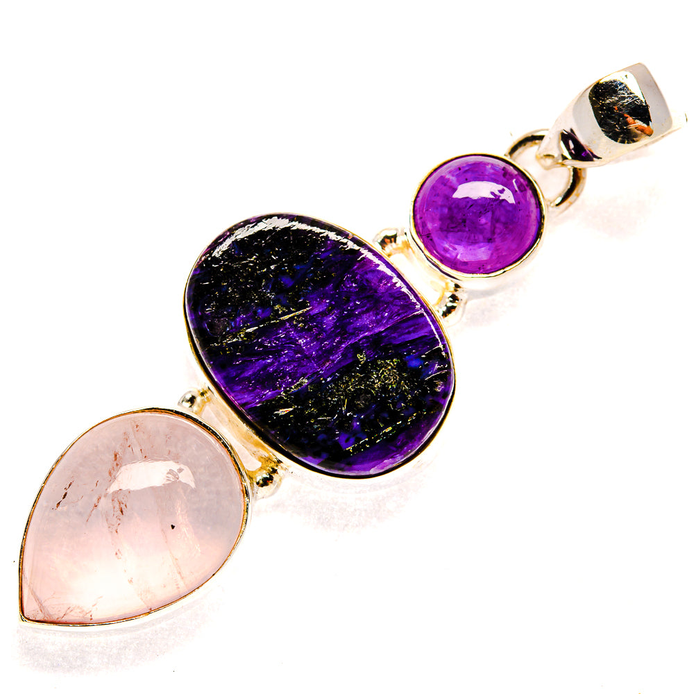 Charoite Pendants handcrafted by Anasilvercos - PD23214 - Photo 2