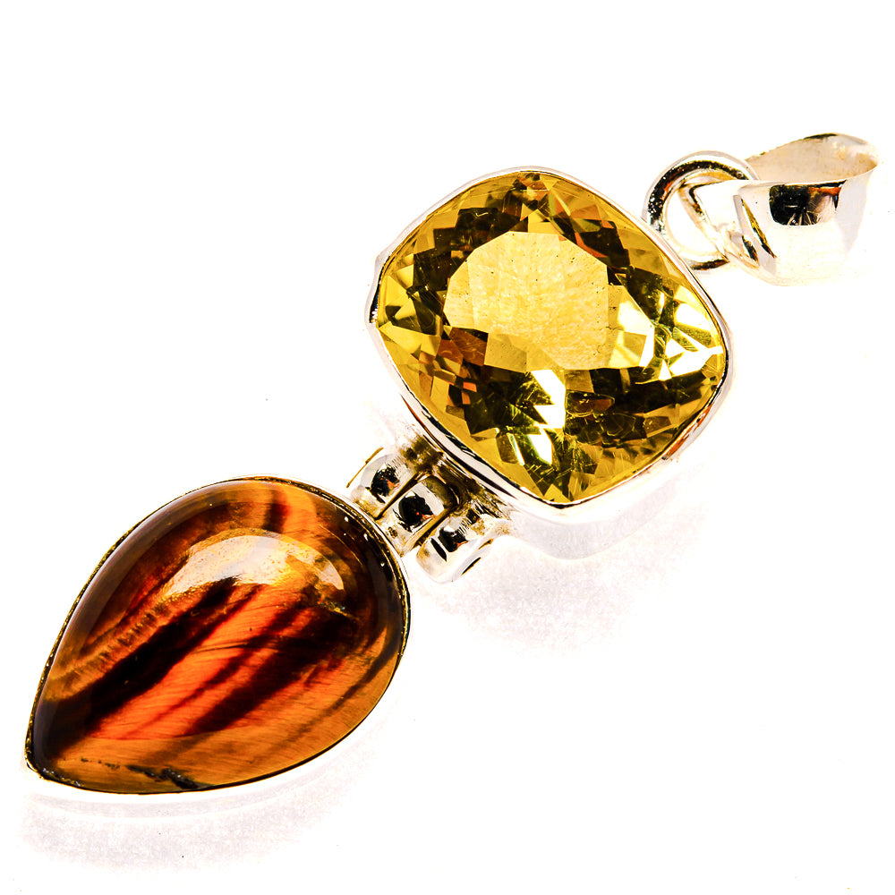 Tiger Eye Pendants handcrafted by Anasilvercos - PD23215 - Photo 2