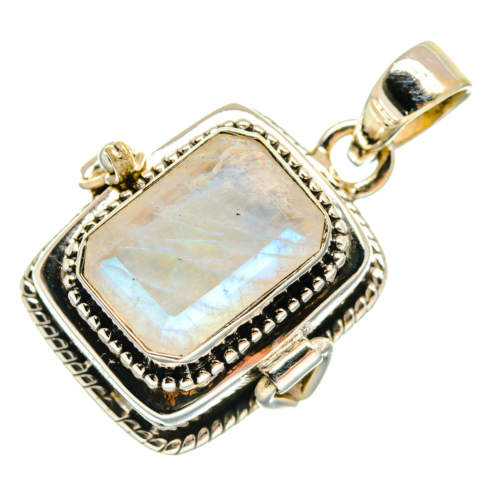Rainbow Moonstone Pendants handcrafted by Anasilvercos - PD23229 - Photo 2