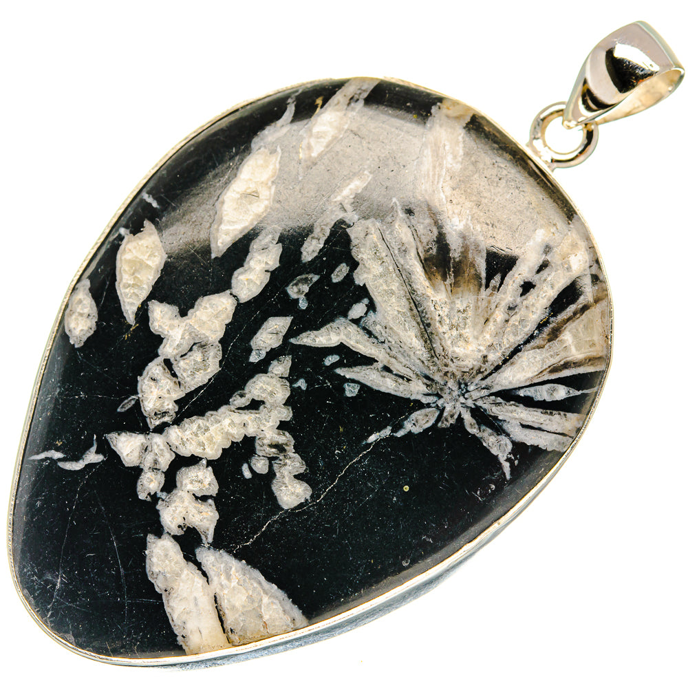 Chrysanthemum Stone Pendants handcrafted by Anasilvercos - PD23243 - Photo 2