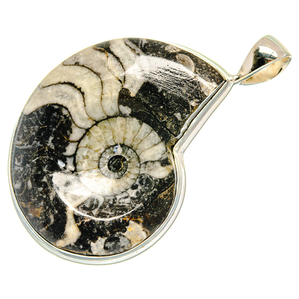 Pinolith Fossil Pendants handcrafted by Anasilvercos - PD23252 - Photo 2