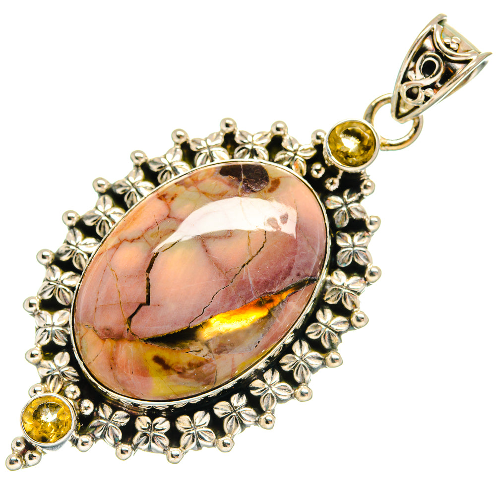 Butterfly Jasper Pendants handcrafted by Anasilvercos - PD23257 - Photo 2