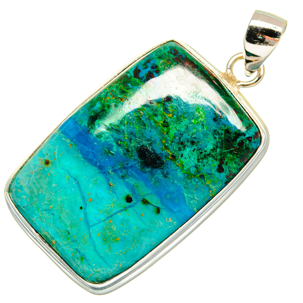 Chrysocolla Pendants handcrafted by Anasilvercos - PD23264 - Photo 2