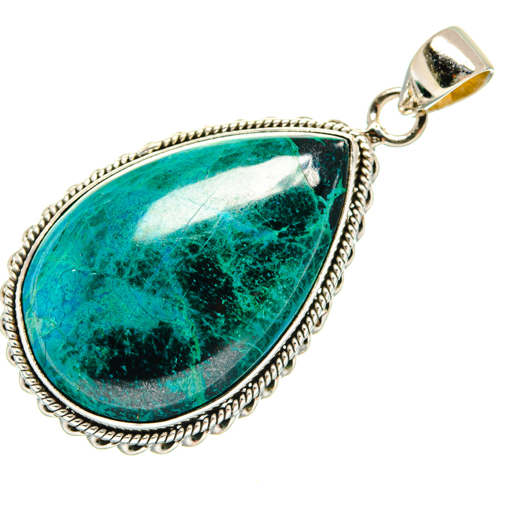 Chrysocolla Pendants handcrafted by Anasilvercos - PD23267 - Photo 2