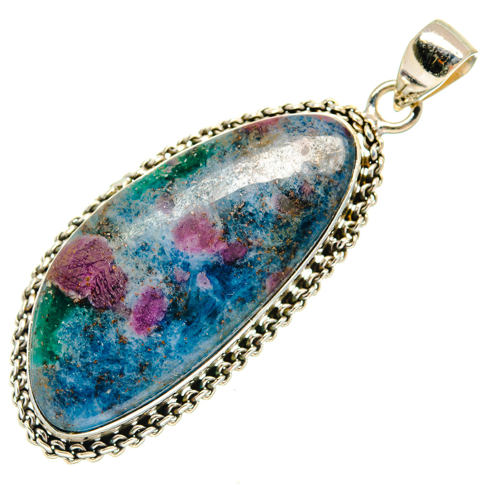 Ruby Fuchsite Pendants handcrafted by Anasilvercos - PD23296 - Photo 2