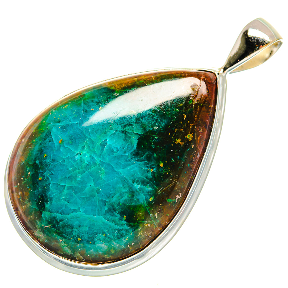 Chrysocolla Pendants handcrafted by Anasilvercos - PD23298 - Photo 2