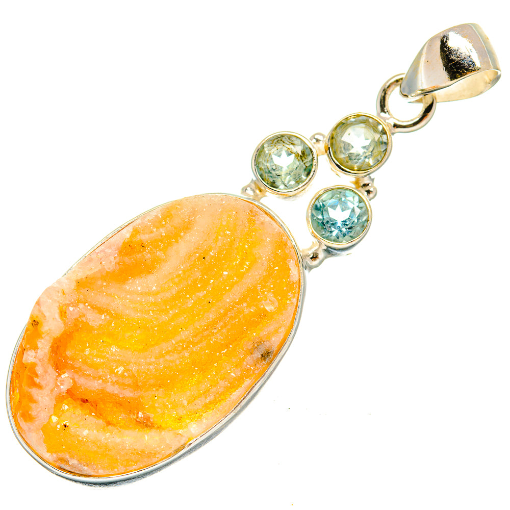 Desert Druzy Pendants handcrafted by Anasilvercos - PD23309 - Photo 2