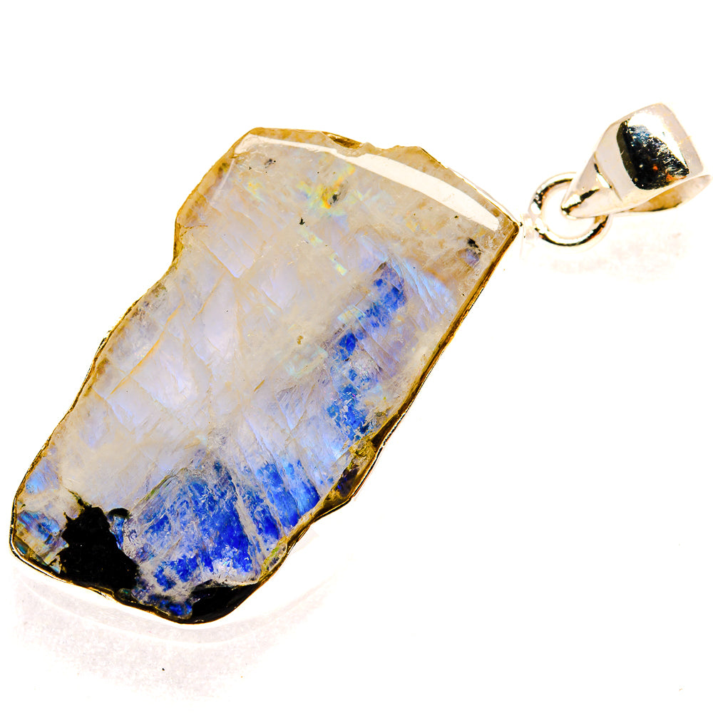 Rainbow Moonstone Pendants handcrafted by Anasilvercos - PD23318 - Photo 2