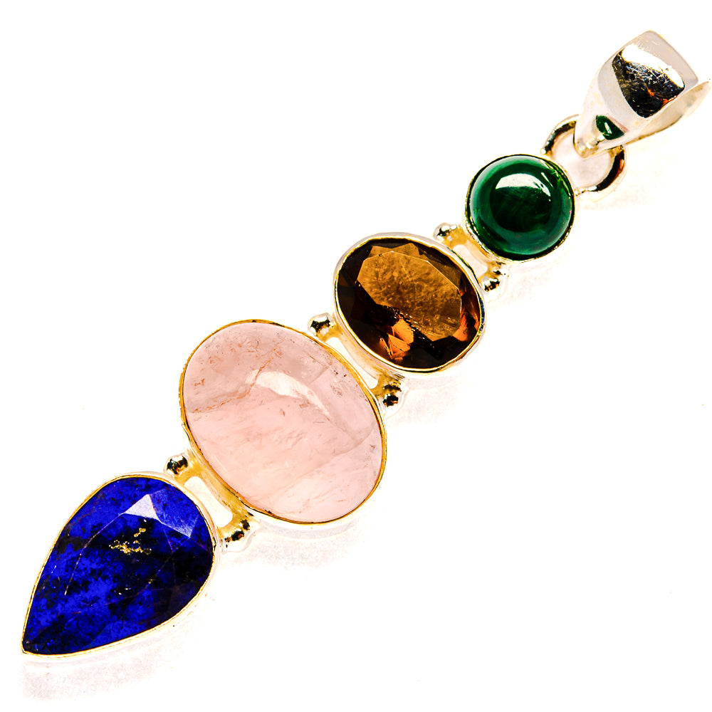Rose Quartz Pendants handcrafted by Anasilvercos - PD23333 - Photo 2