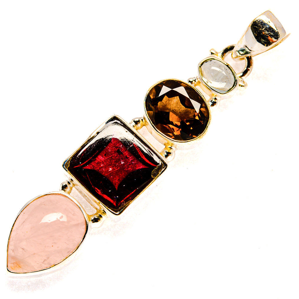 Garnet Pendants handcrafted by Anasilvercos - PD23334 - Photo 2